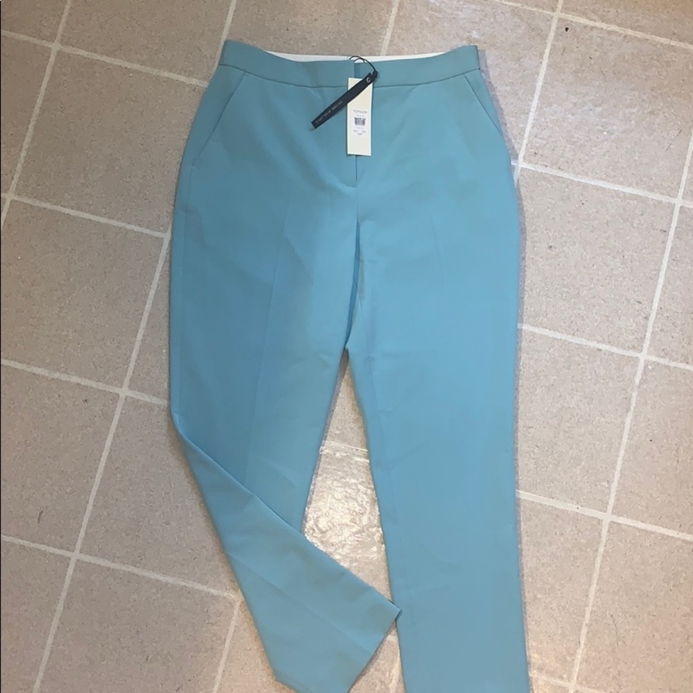 Topshop Baby Blue Business Trousers